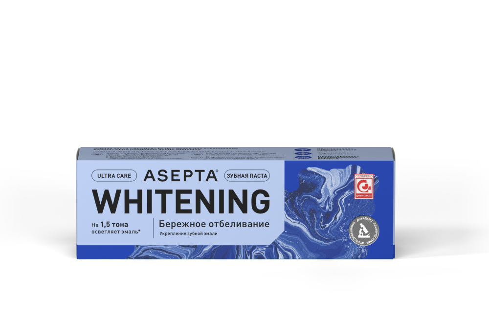 Зубная паста ASEPTA Бережное отбеливание