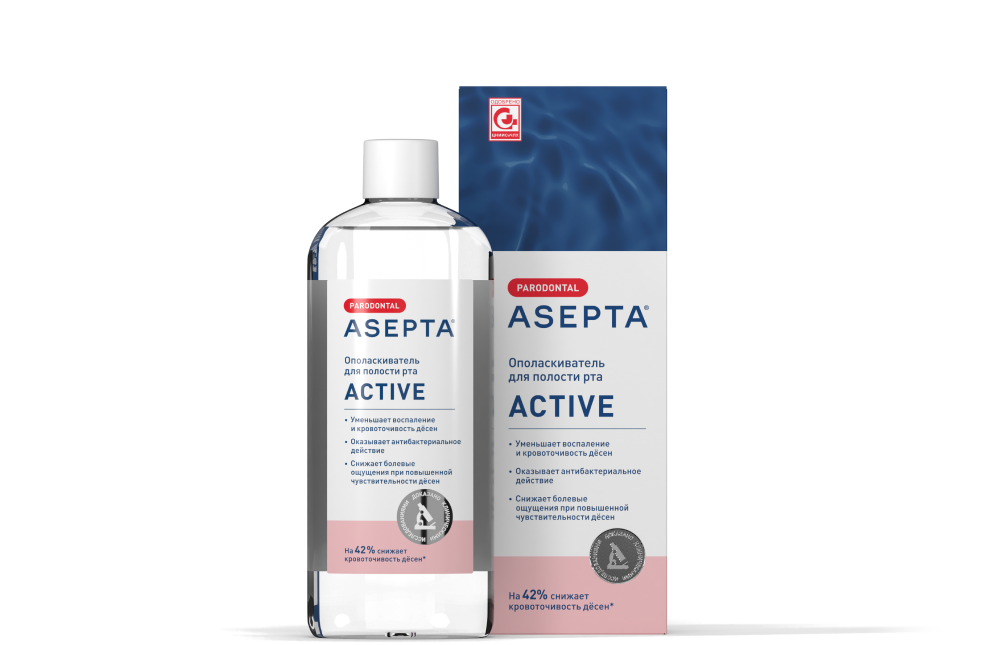 АСЕПТА ACTIVE ополаскиватель для рта и десен: отзывы, инструкция по ...