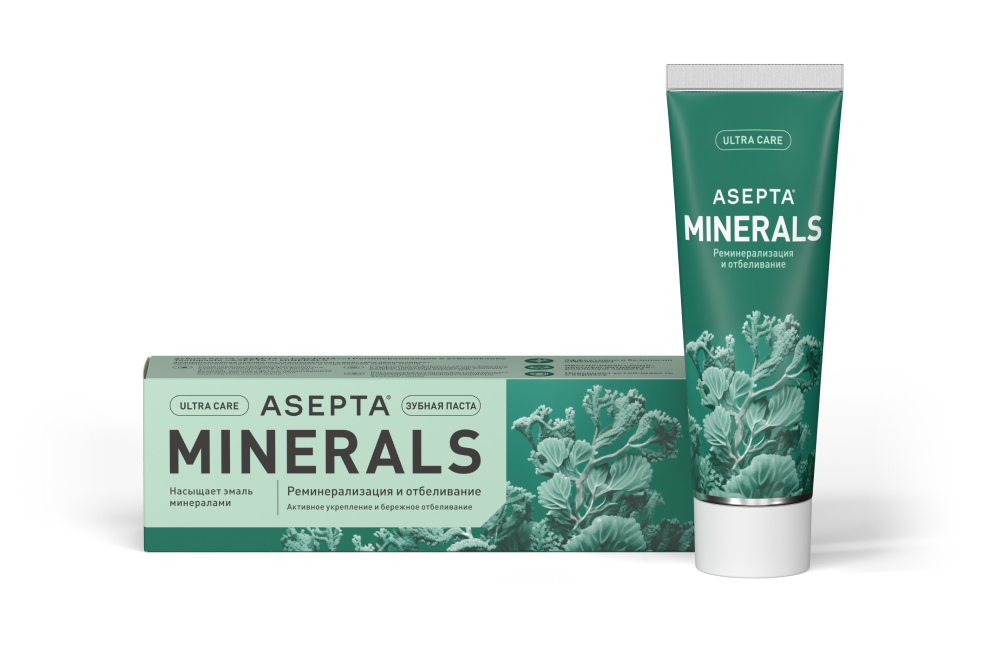 Зубная паста ASEPTA Реминерализация и отбеливание