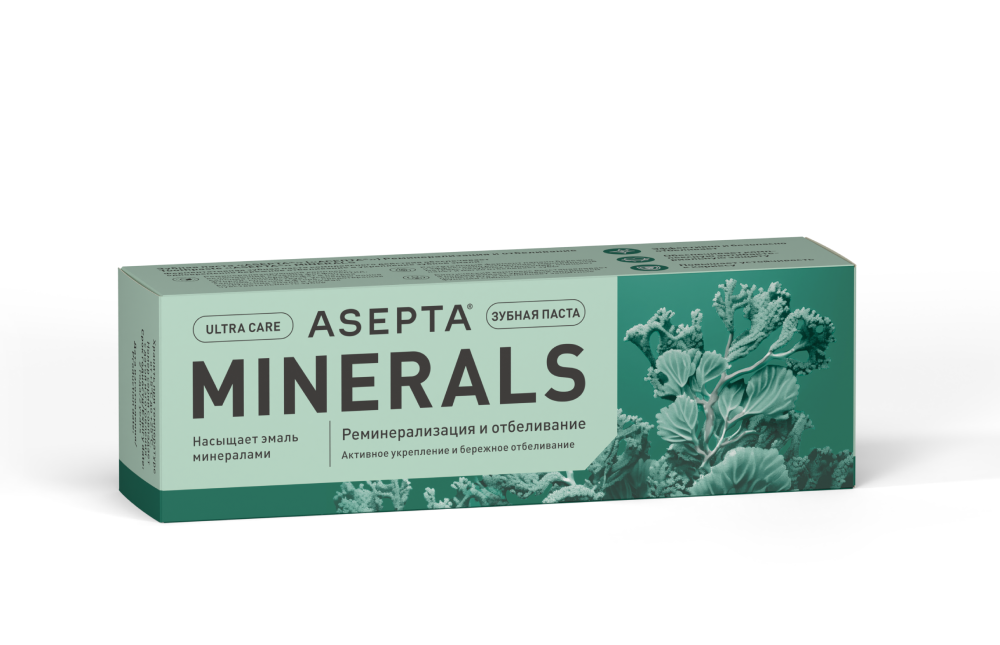 Зубная паста ASEPTA Реминерализация и отбеливание