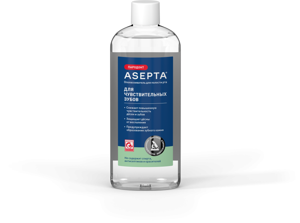 Ополаскиватель для полости рта ASEPTA Для чувствительных зубов