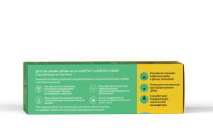 Детская зубная паста ASEPTA FOR BABY спелый банан от 0 до 3 лет