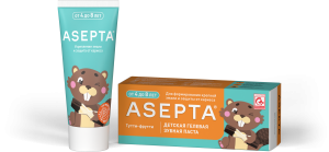 Детская зубная паста ASEPTA Тутти-фрутти от 4 до 8 лет