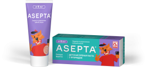Детская зубная паста ASEPTA Сочные фрукты от 8 лет