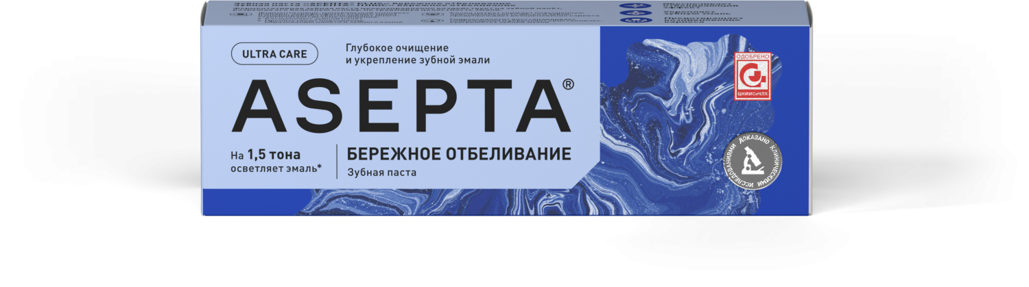 Зубная паста ASEPTA Бережное отбеливание