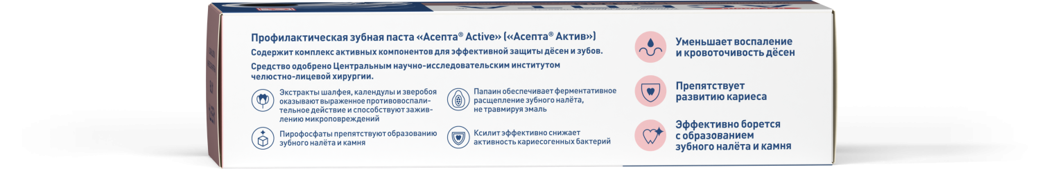 Зубная паста ASEPTA АКТИВ