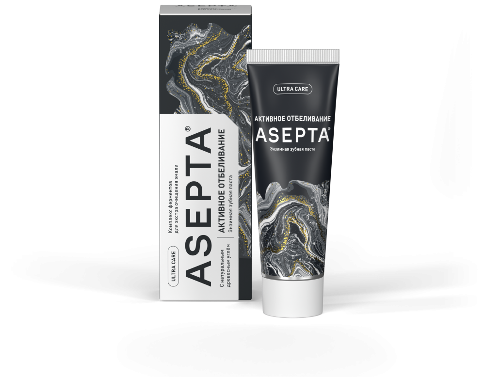 Зубная паста ASEPTA Активное отбеливание