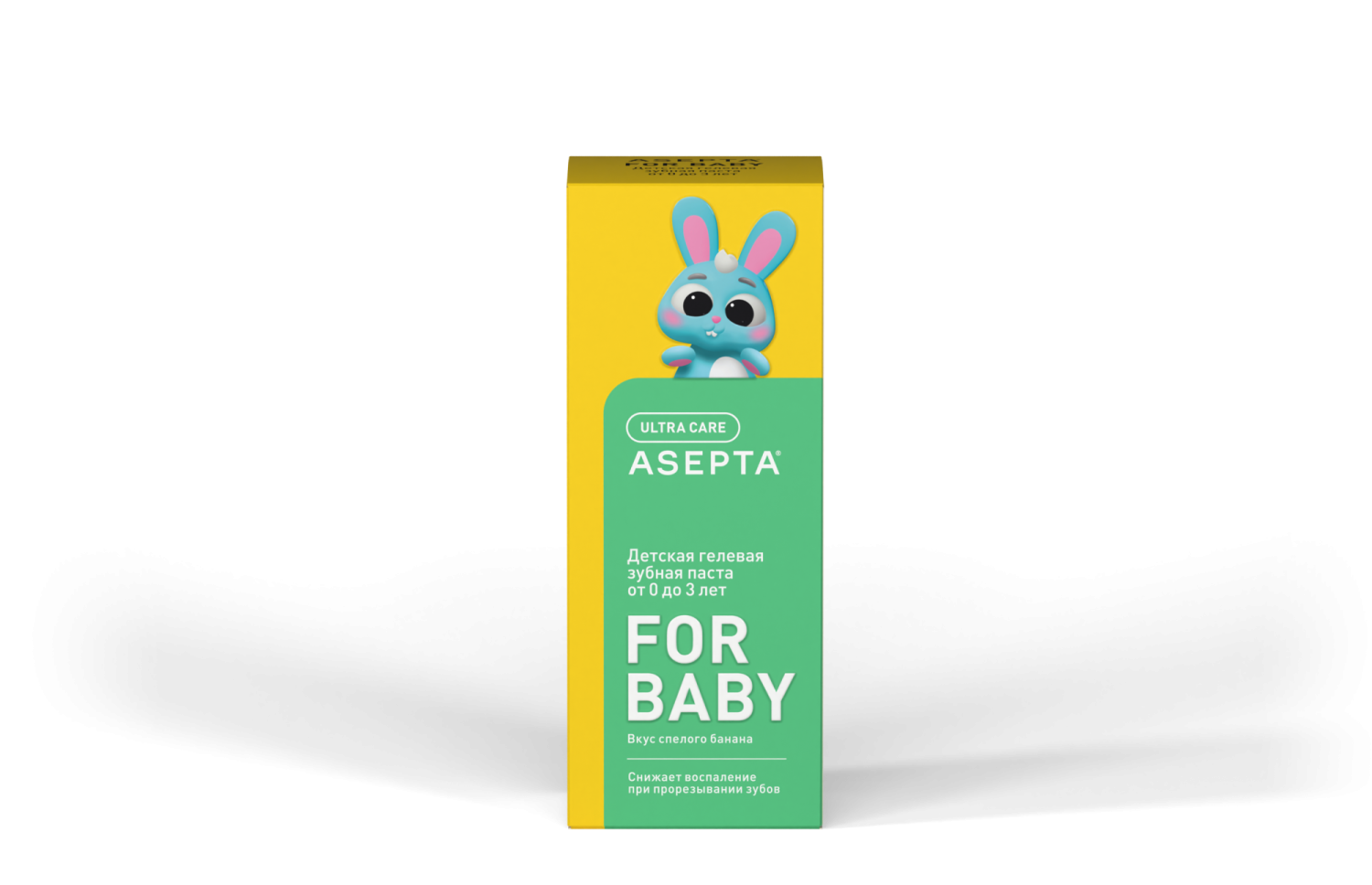 Детская зубная паста ASEPTA FOR BABY спелый банан от 0 до 3 лет