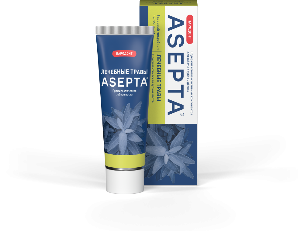 Зубная паста ASEPTA Лечебные травы