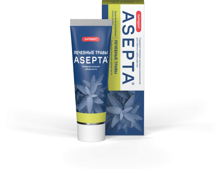 Зубная паста ASEPTA Лечебные травы